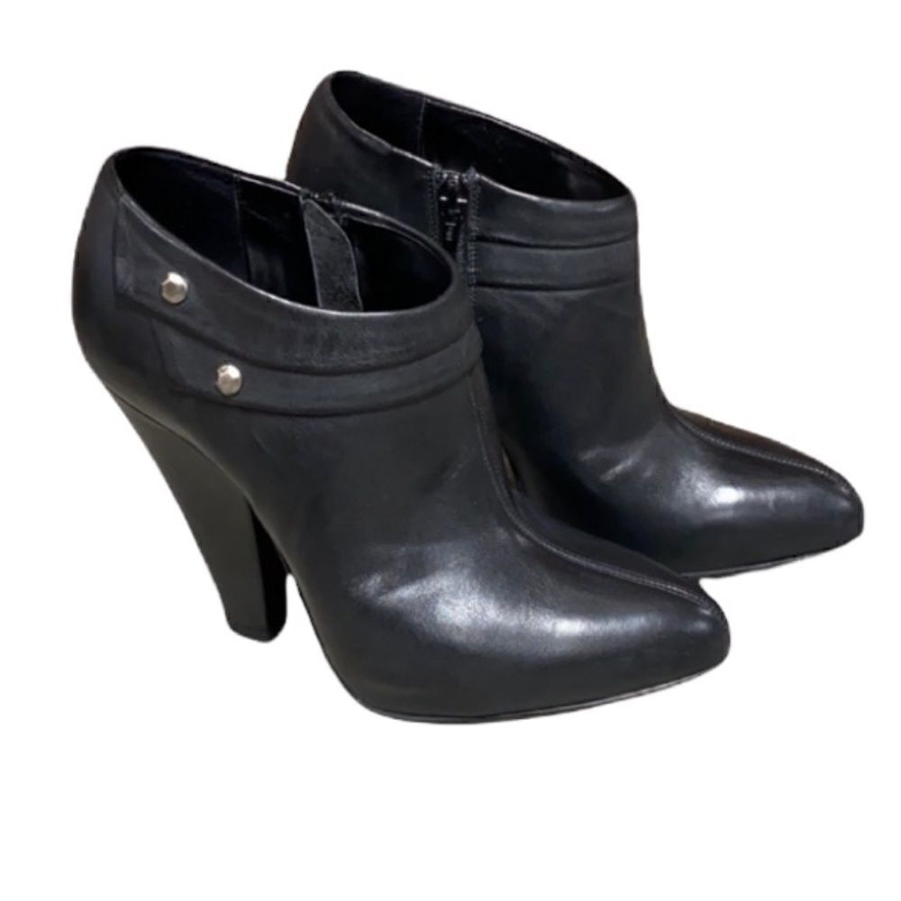 7 for All Mankind Haven Black ankle Heel bootie6.5
